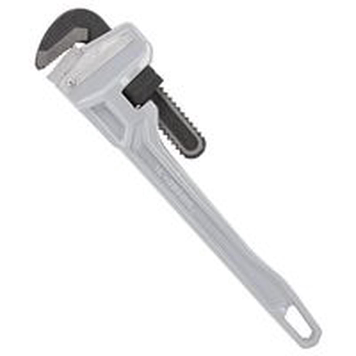 Vulcan Pipe Wrench 38 mm Jaw 14 in L Serrated Jaw Aluminum Powder-Coated Heavy-Duty Handle (JL40140)