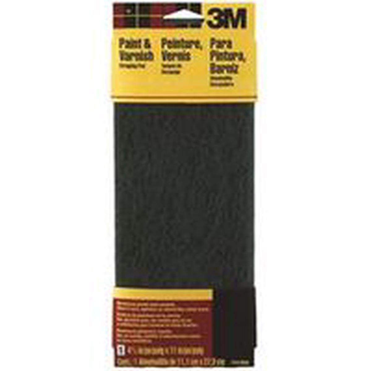 3M Stripping Pad, 11 in L, 4-3/8 in W, Coarse (7413)