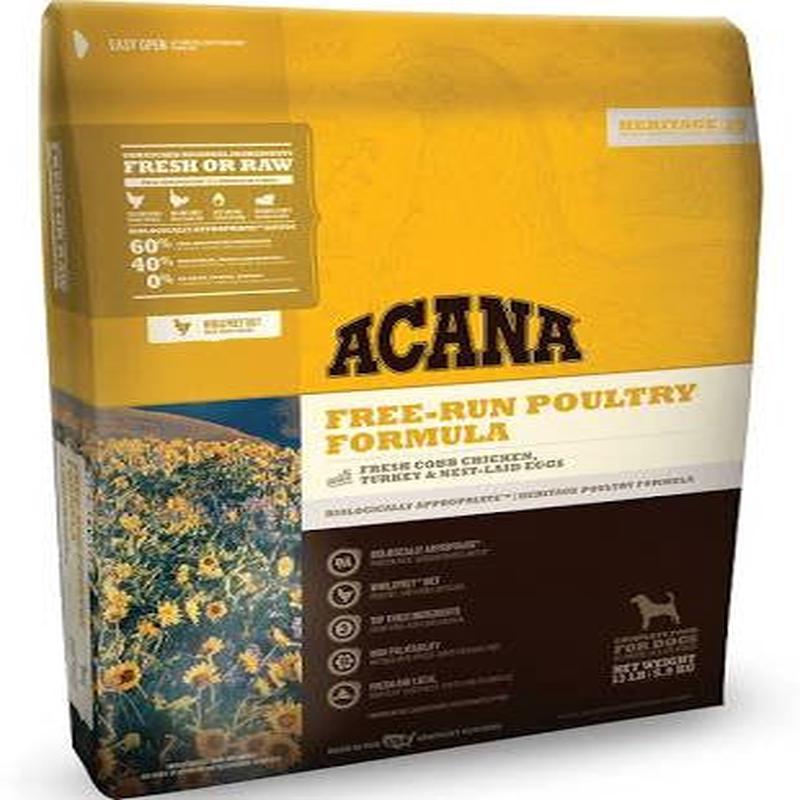 Acana Heritage Free Run Poultry Formula Grain Free Dry Dog Food-13-lb-{L+x}