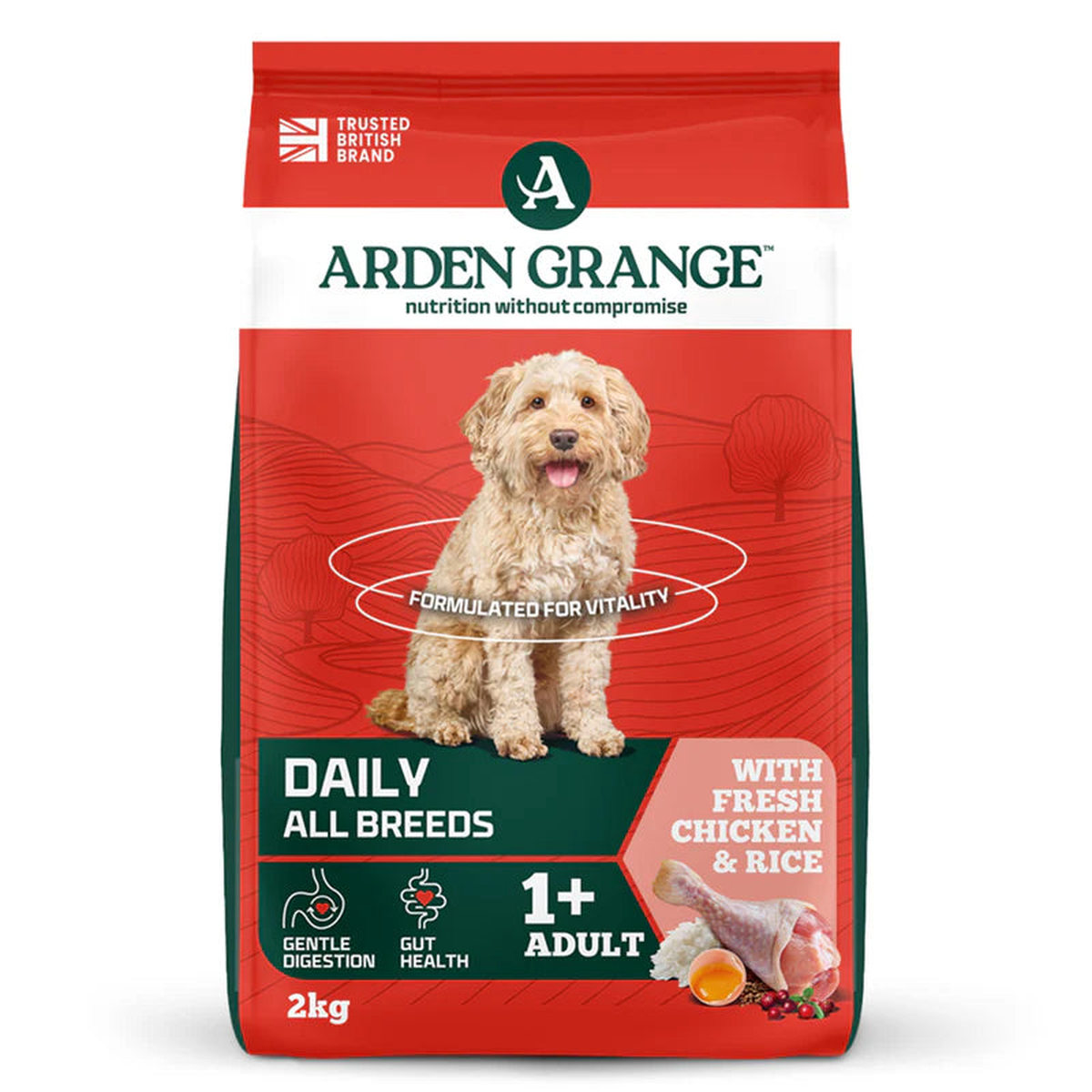 Arden Grange Dog - Adult Chicken & Rice 2kg