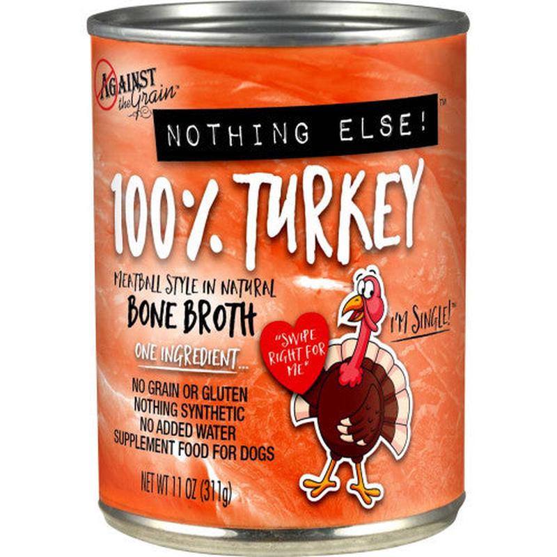 Against the Grain Nothing Else 100% One Ingredient Adult Wet Dog Food Turkey 11oz - Default Title