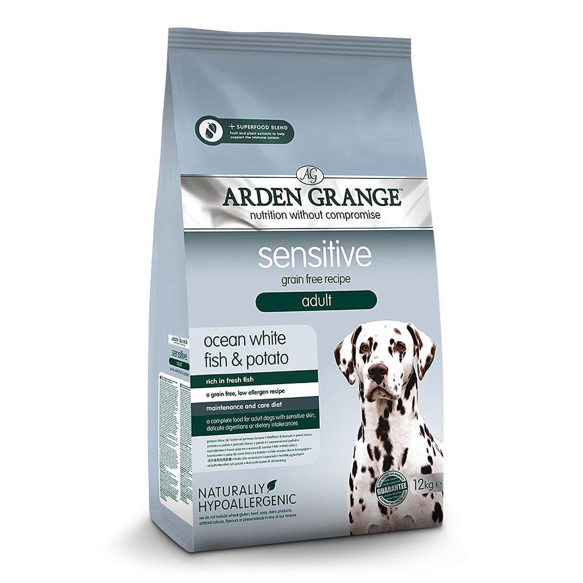 Arden Grange - Adult Sensitive White Fish & Potato (12kg)