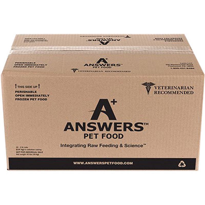 Answers Dog Frozen Detailed Chicken 40lb Bulk(D) - Default Title
