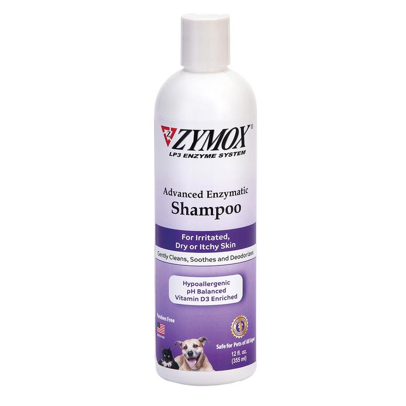 Zymox Advanced Enzymatic Shampoo for Dry or Itchy Skin 12 oz (D)
