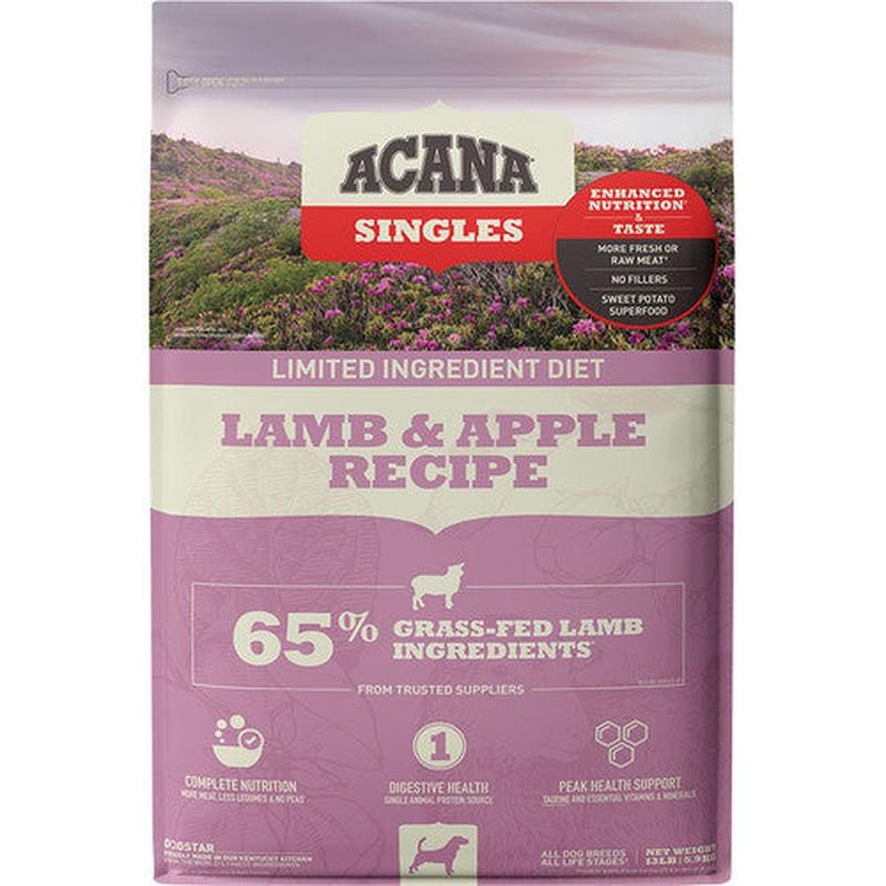 Acana Dog Grain Free Singles Lamb & Apple 13lb - Default Title