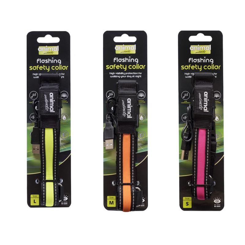 Animal Instincts Flashing Safety Collar Small