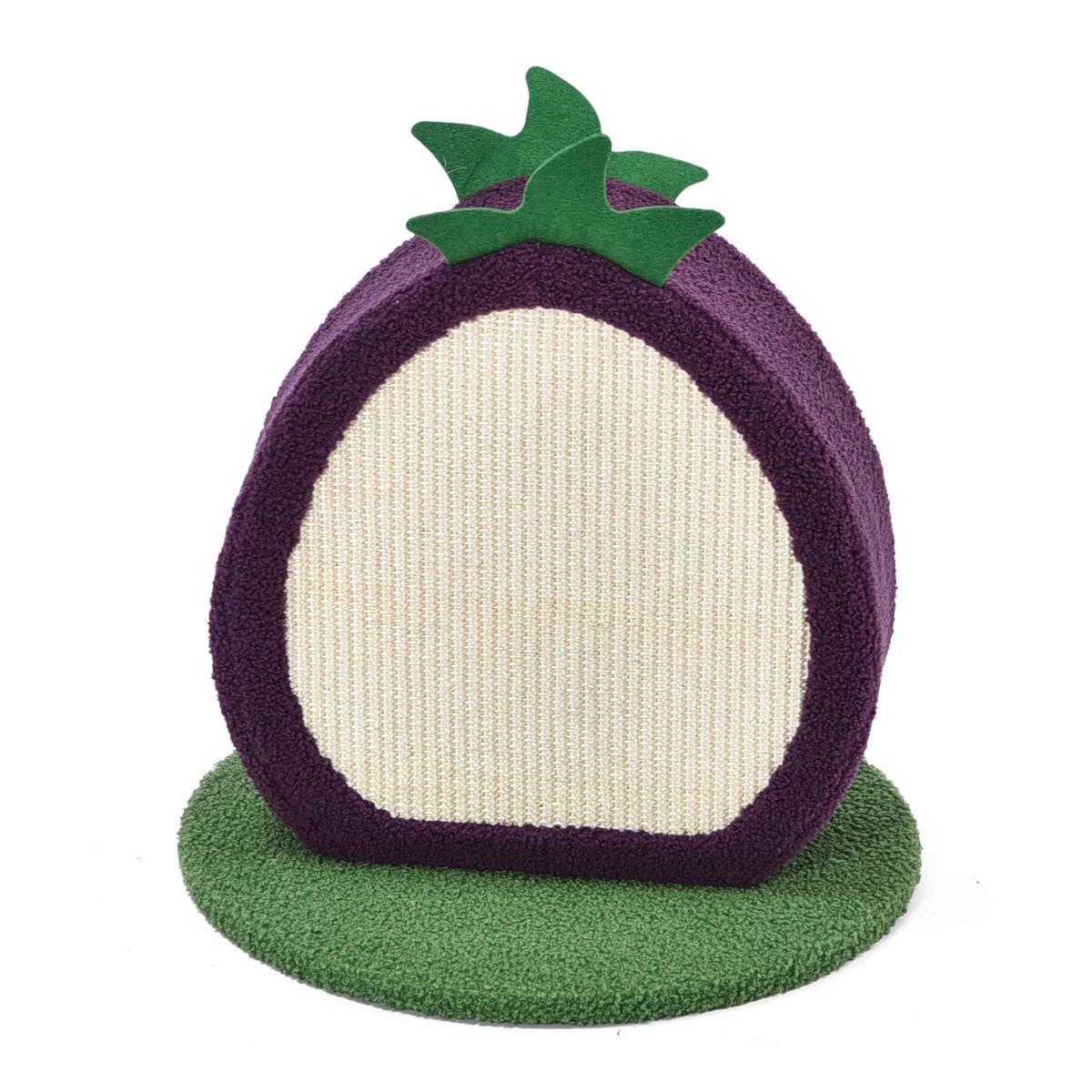 Max & Marlow Apple Novelty Cat Scratcher Plum