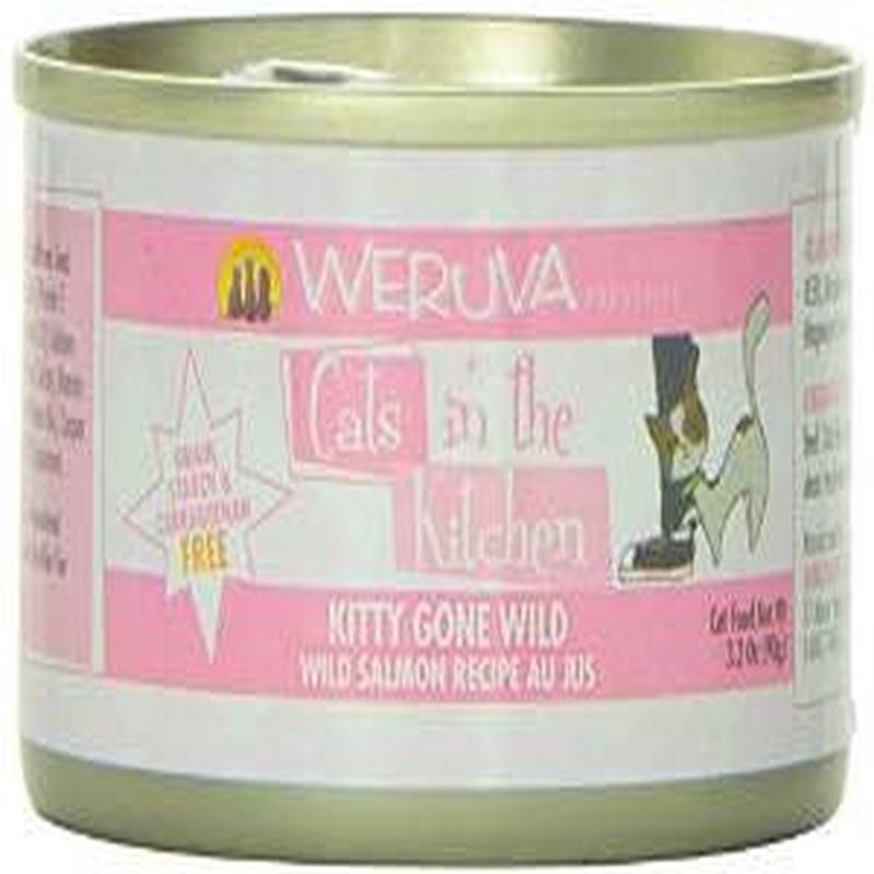 Weruva Wild Salmon Recipe Au Jus Cans Kitty Gone Wild Cat 24/3.2oz. {L-x} 784083