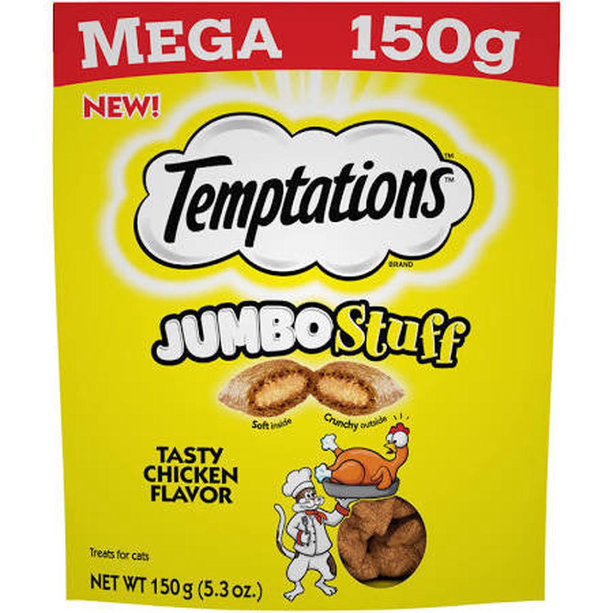 Whiskas Temptations Jumbo Stuffed Chicken 10/5.29Z {L-1}798662
