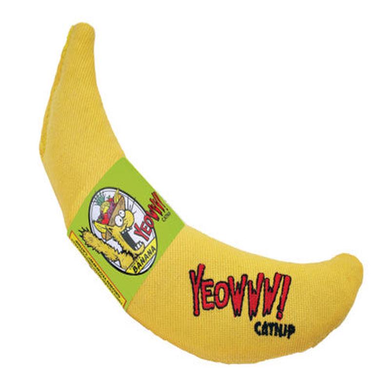 Yeowww! Banana Catnip Cat Toy Yellow 7 in - Default Title