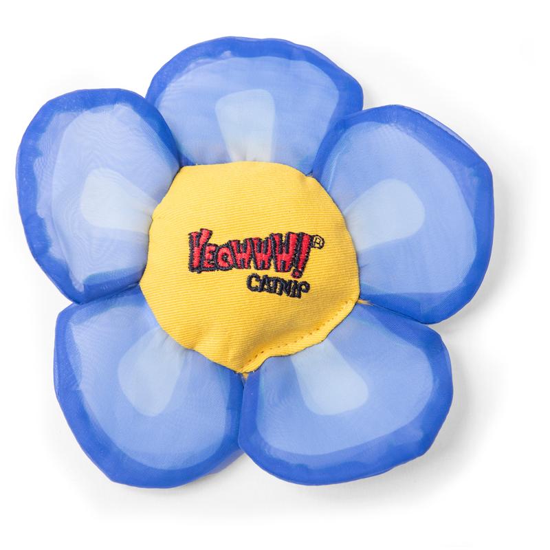 Yeowww! Daisy's Flower Tops Catnip Cat Toy Blue