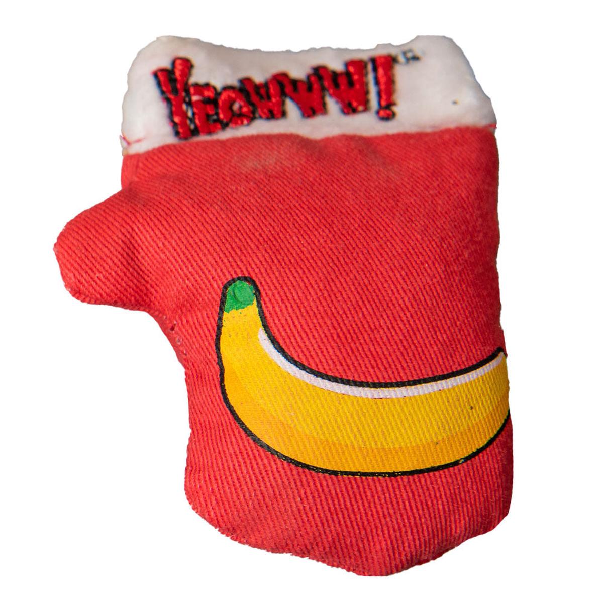 Yeowww! Kitten Mittens Catnip Cat Toy Red w/Banana