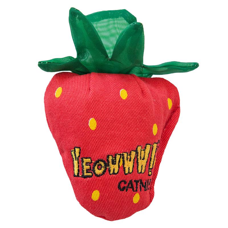 Yeowww! Strawberry Catnip Cat Toy Original Single