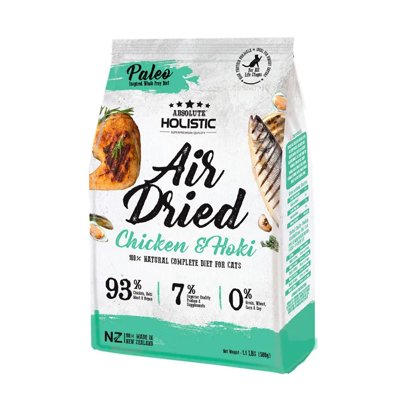 Absolute Holistic Air Dried Cat Food - Chicken & Hoki 500g