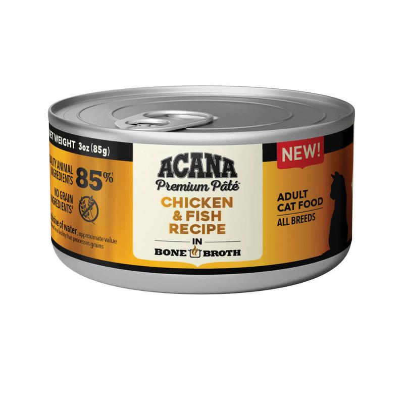 Acana Premium Pt Canned Cat Food Chicken & Fish 24ea/3 oz