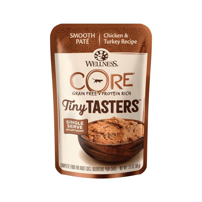 Wellness Tiny Tasters Grain-Free Chicken & Turkey Pate Pouch Cat Food