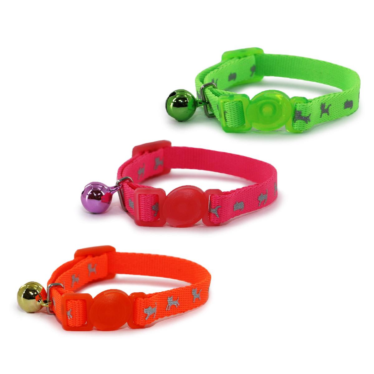 Ancol Reflective Hi Vis Kitten Safety Collar with Bell