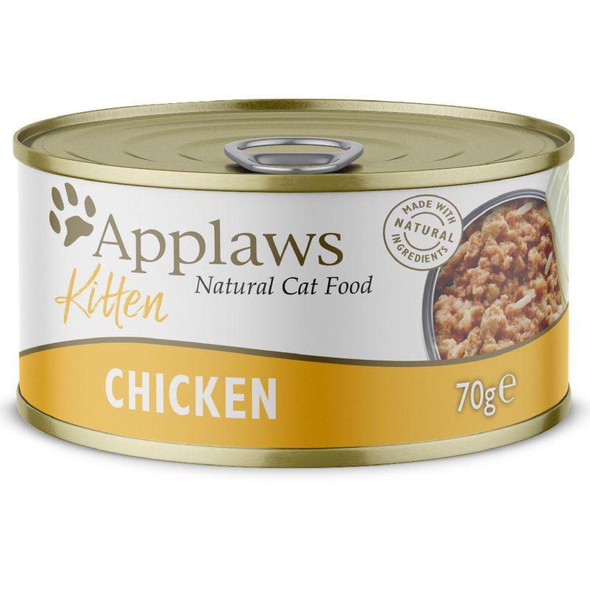 Applaws Kitten Chicken Breast Gravy Can Wet Cat Food 70G-1TinKittenWetFood