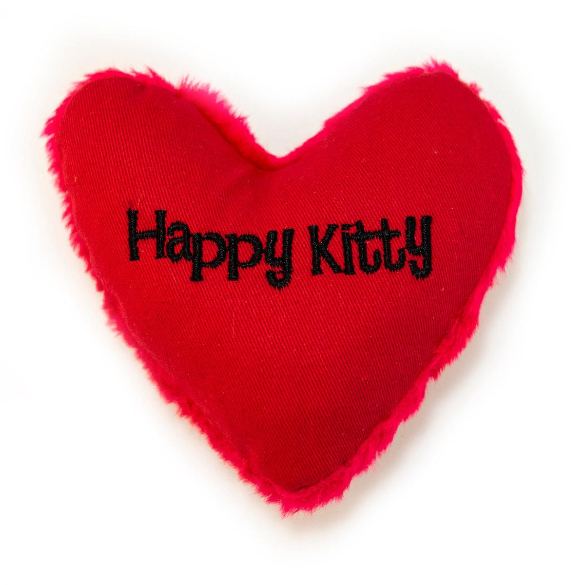 Yeowww! Hearrrt Attack Catnip Cat Toy Happy Kitty