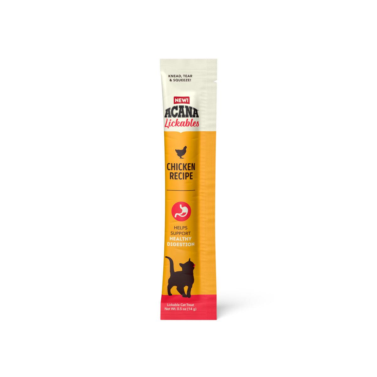 Acana Lickables Healthy Digestion Cat Treats Chicken 2.5 oz
