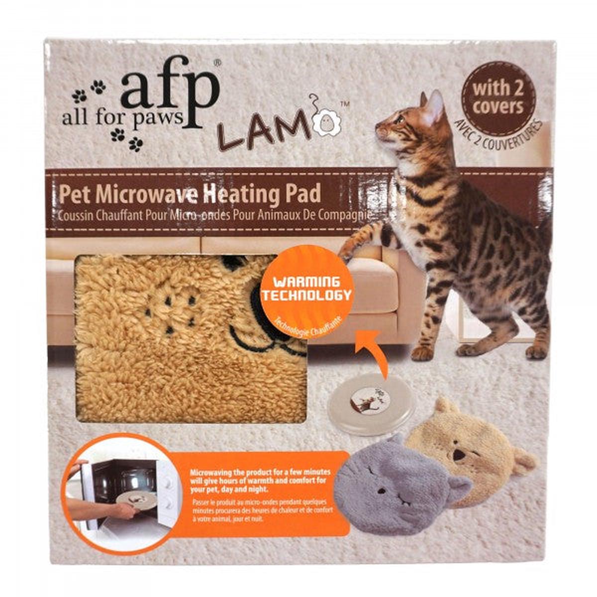 ALL FOR PAWS PET MICROWAVE HEATING PAD WITH 2 COVERS