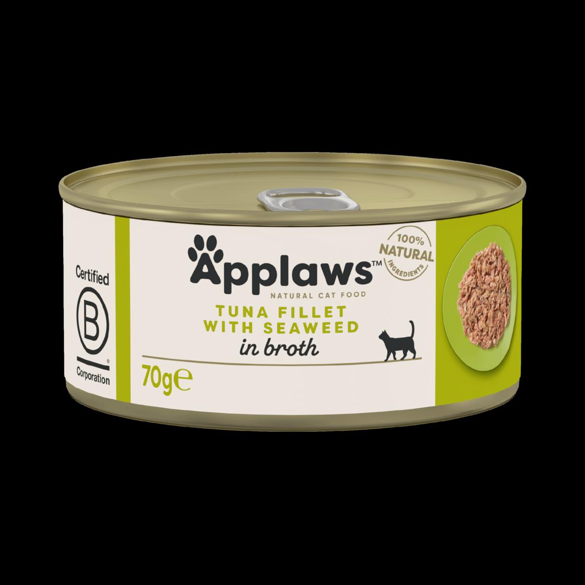 Applaws Cat - Broth Tin Tuna With Seaweed 70g