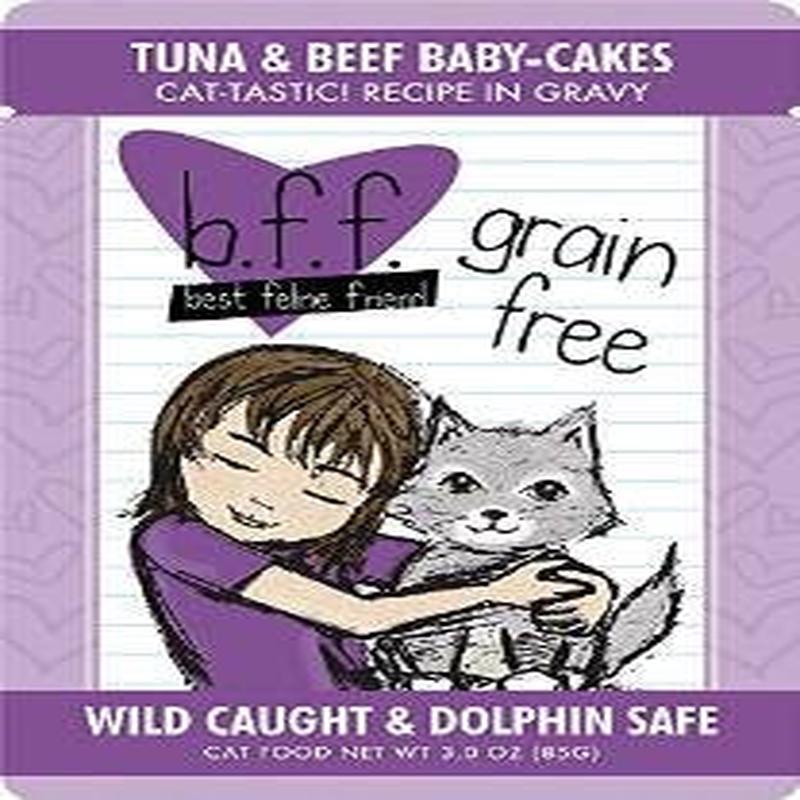 Weruva Bff Tuna & Beef Baby Cakes 12/3oz. Pouch !{L-x}