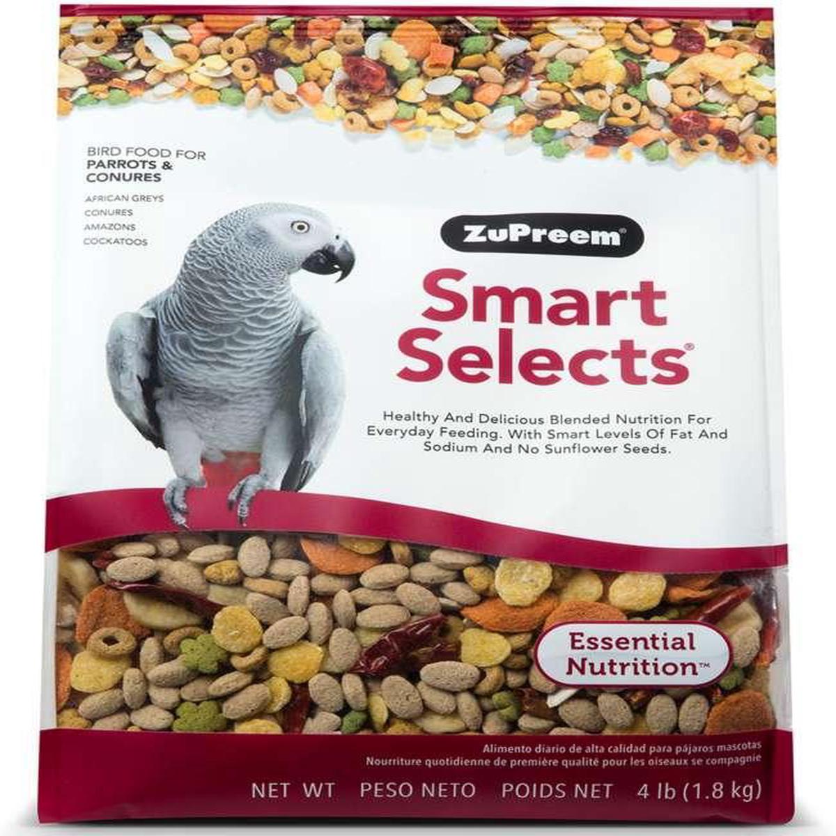 Zupreem Smart Selects Parrots And Conures Bird Food 18KgAllBirdFood