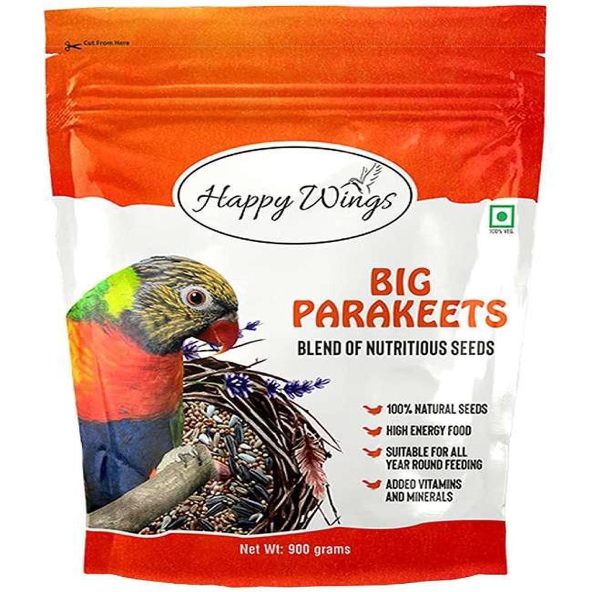 Happy Wings Big Parakeets Bird Food 900GAllBirdFood