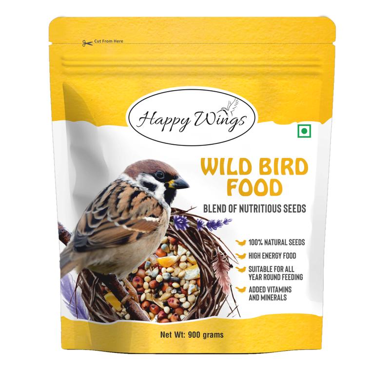 Happy Wings Indian Mix Seeds Wild Bird Food 900G
