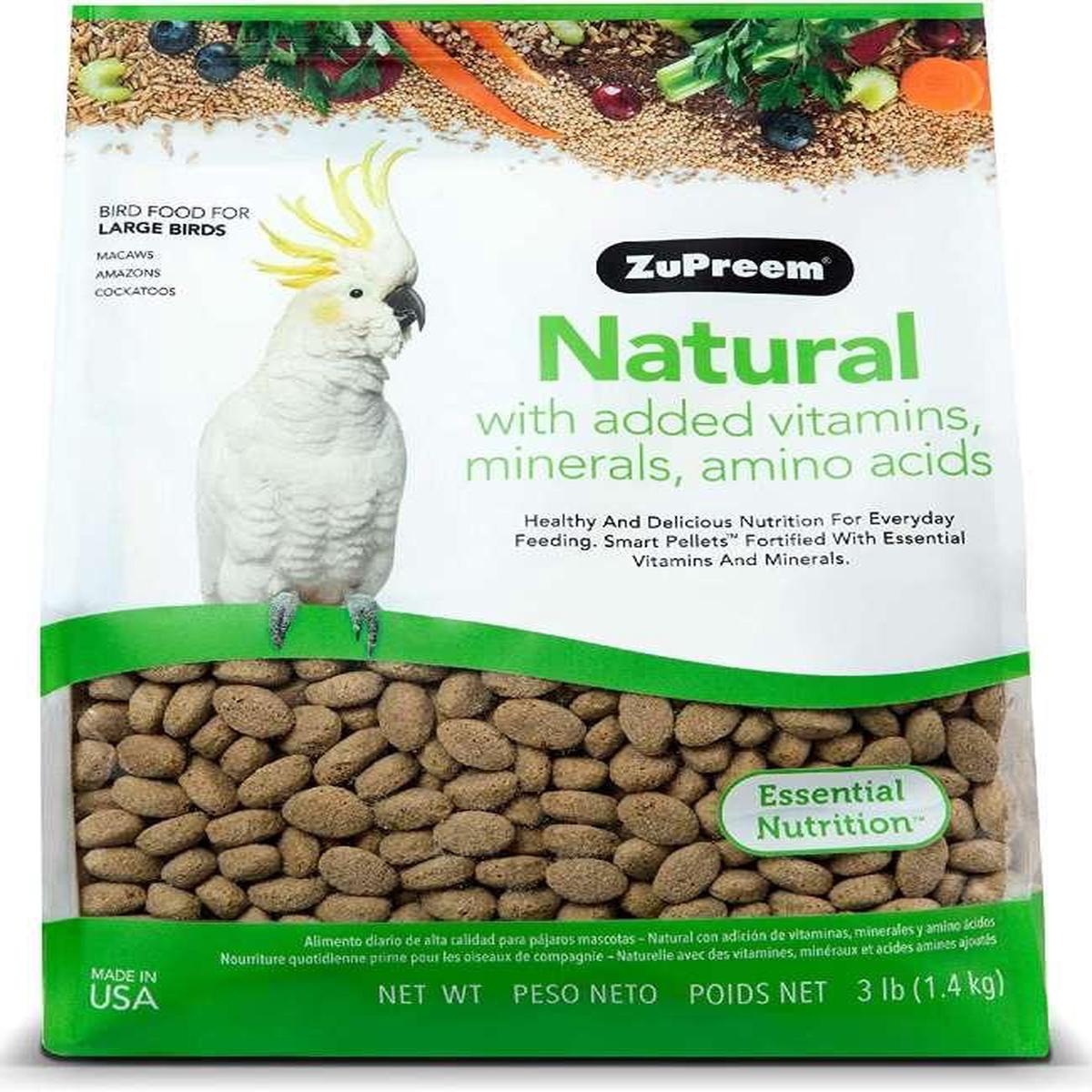 Zupreem Natural Bird Food For Large Birds 140KgAllBirdFood