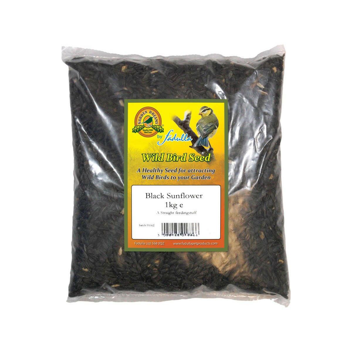 Garden Dreams Wild Bird Black Sunflower Seed 1 Kg