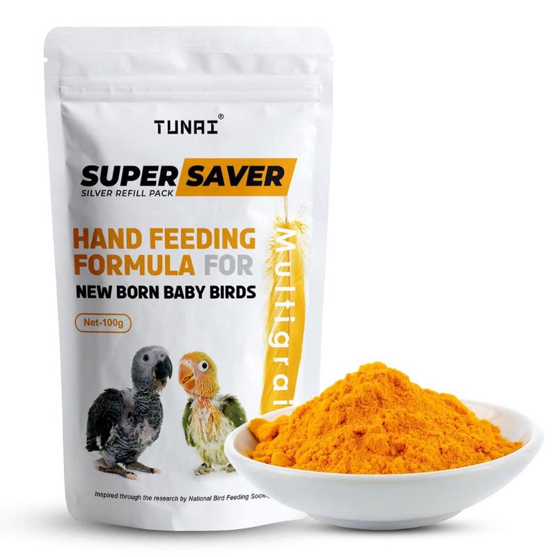 Tunai Super Saver Hand Feeding Formula For All New Born Baby Birds Food 100G