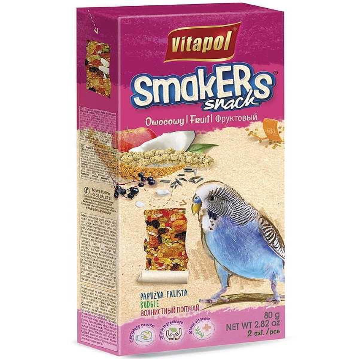 Vitapol Smakers Fruit Snack For Budgie And Cockatiels 90G BudgieAllBirdFood