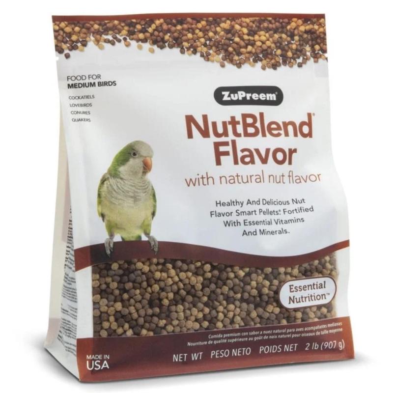 Zupreem Nutblend Flavor With Natural Nut Flavour Medium Bird Food 907G