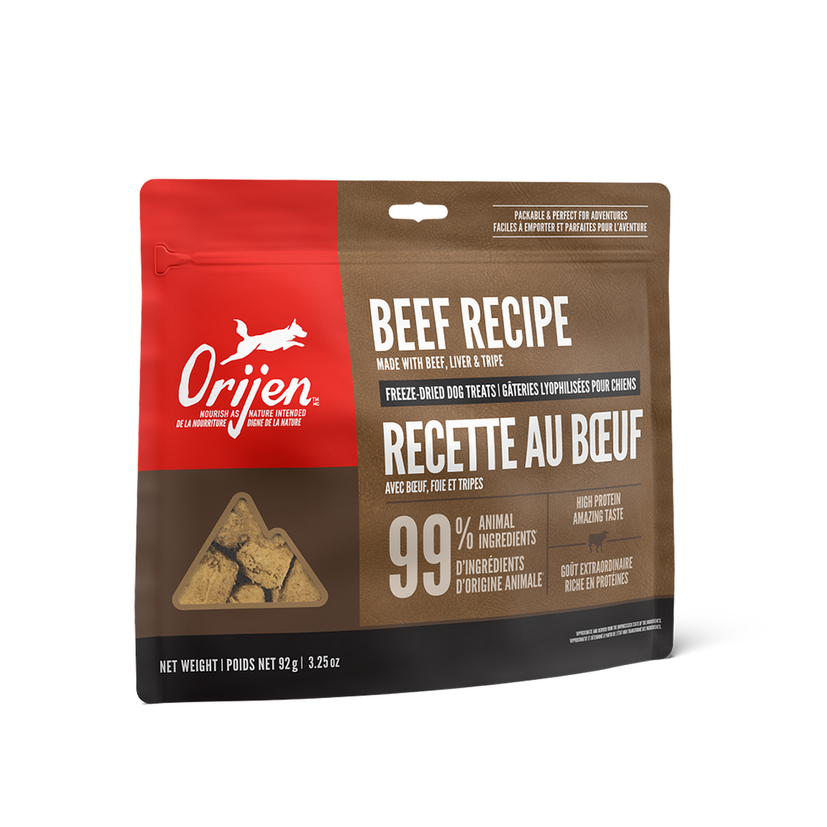 ORIJEN Beef Freeze-Dried Dog Treats 92g
