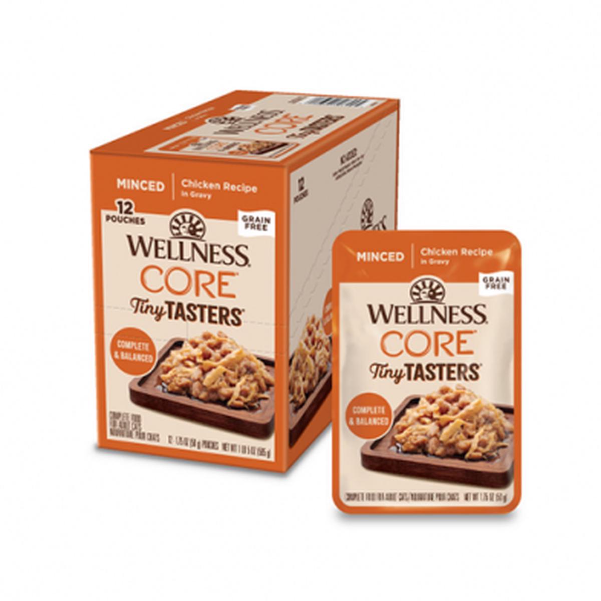 WELLNESS CORE TINY TASTERS MINCED CHICKEN IN GRAVY WET CAT FOOD 1.75OZ