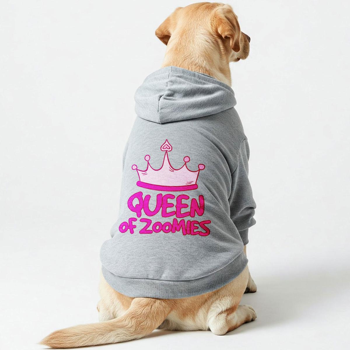Queen of Zoomies   Dog Hoodie  Dog Clothes