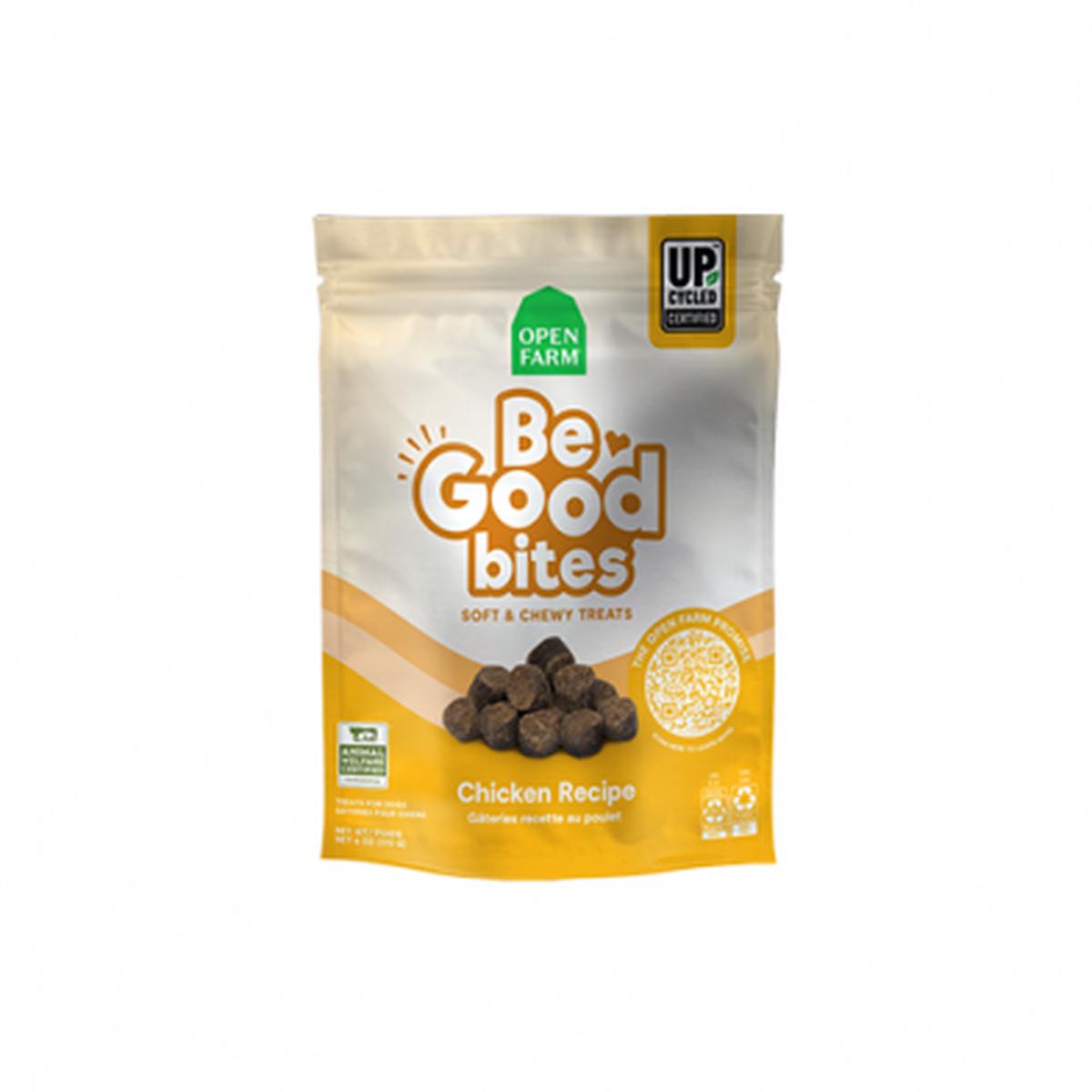 OPEN FARM BE GOOD BITES CHICKEN RECIPE SOFT & CHEWY DOG TREATS 6OZ