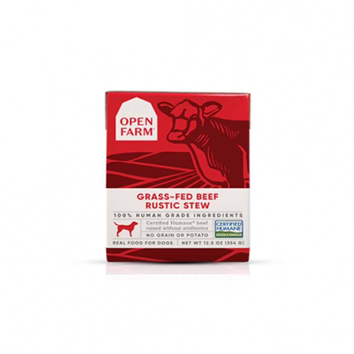 OPEN FARM GRASS-FED BEEF RUSTIC STEW WET DOG FOOD 12.5 OZ