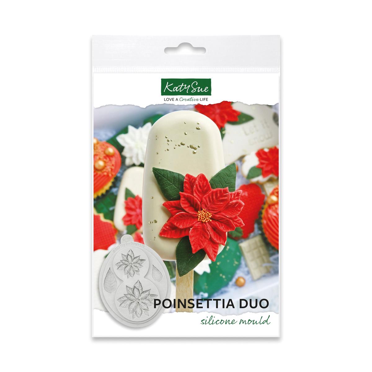 Poinsettia Duo Silicone Mould