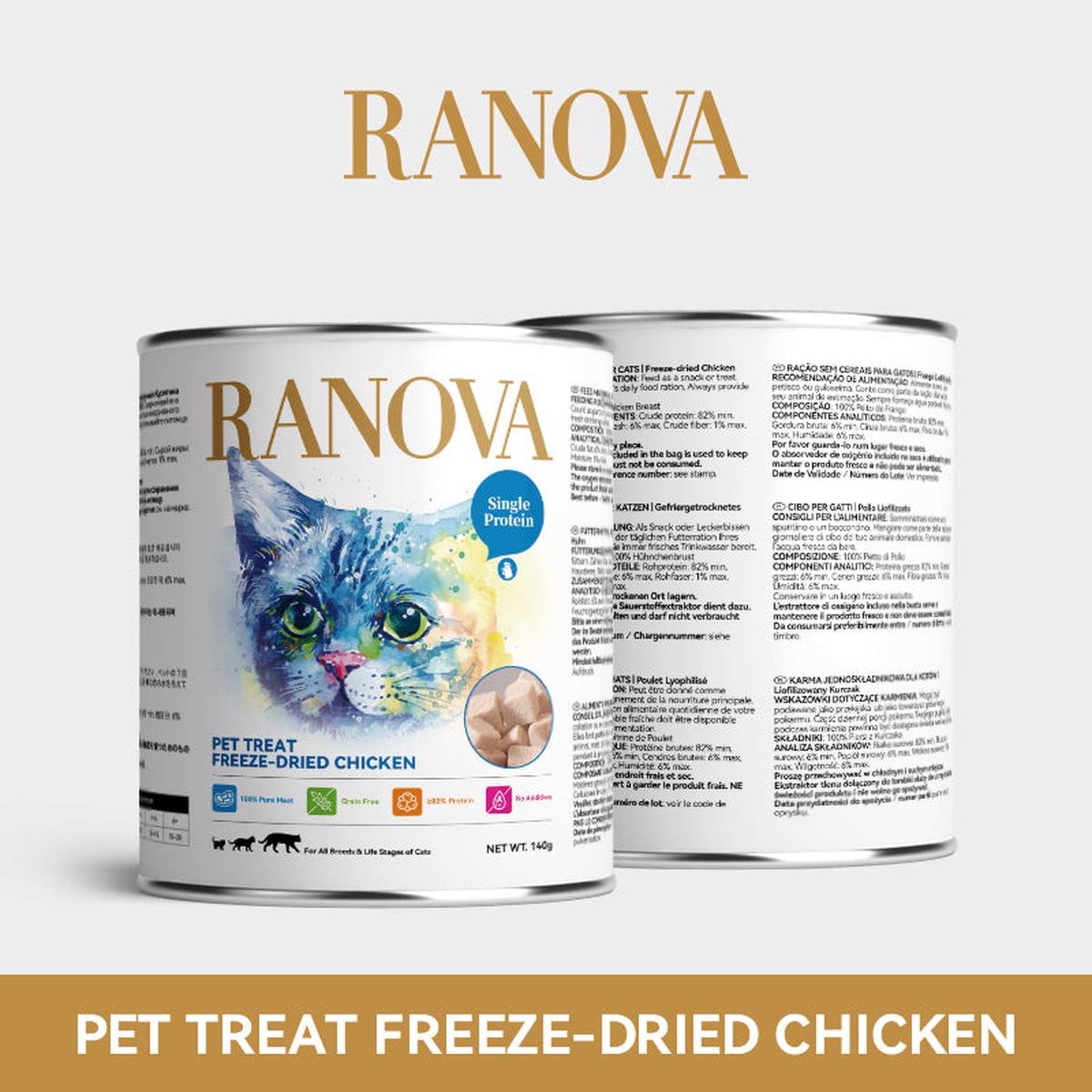 RANOVA Freeze-Dried Chicken Cat Treat 140g