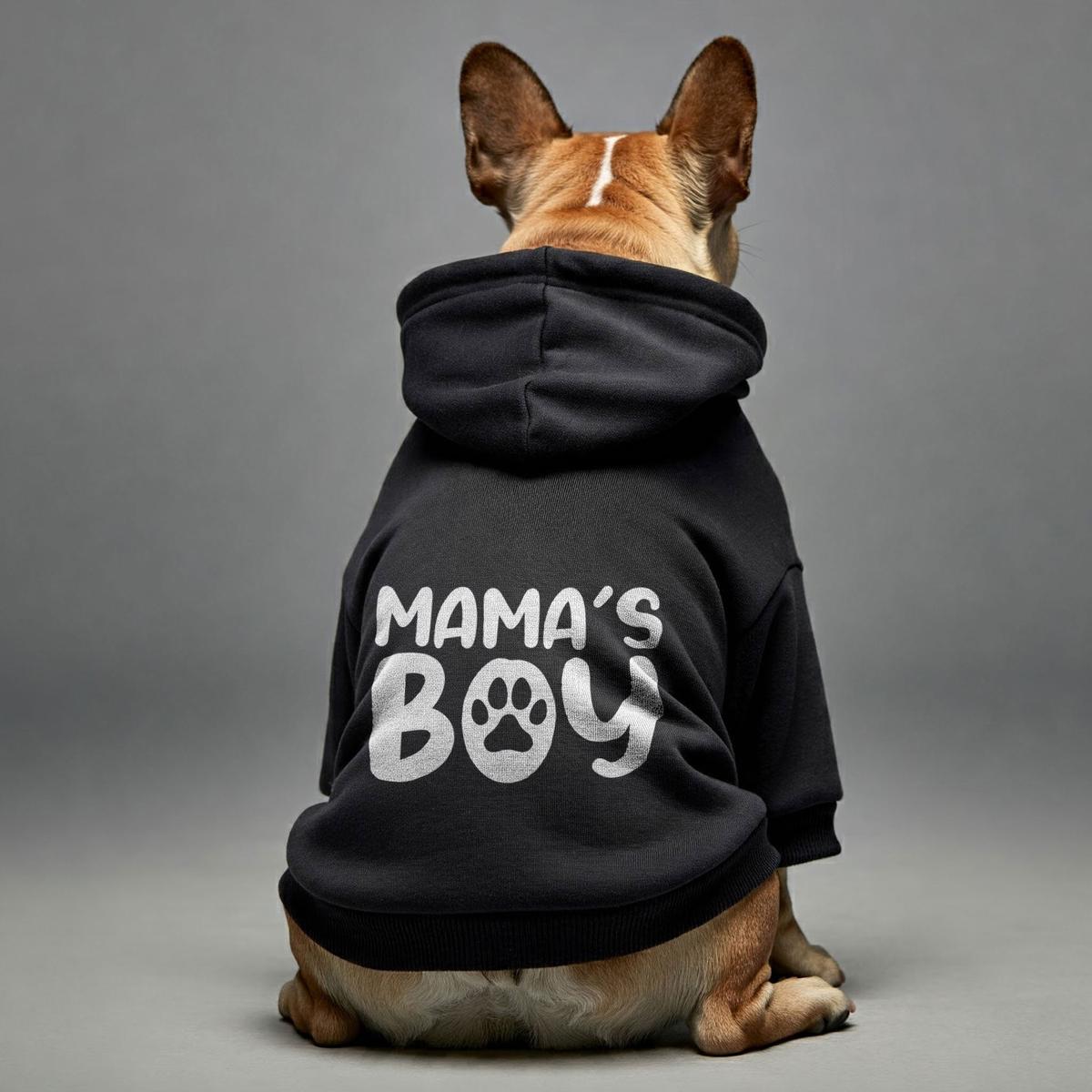 Mamas Boy Dog Hoodie | Warm & Adorable Outfit