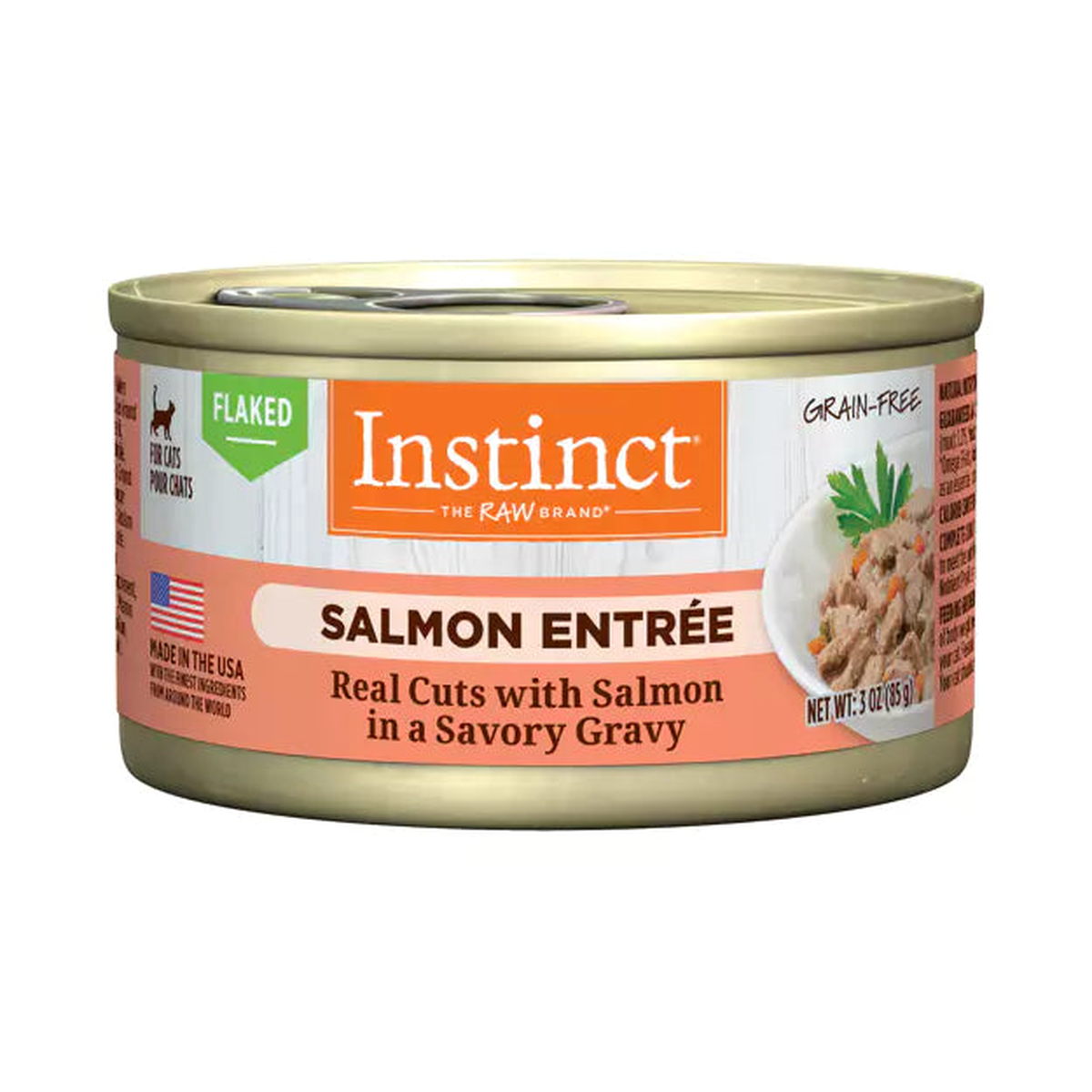 Instinct Flaked Canned Cat Food Salmon Entre 85g