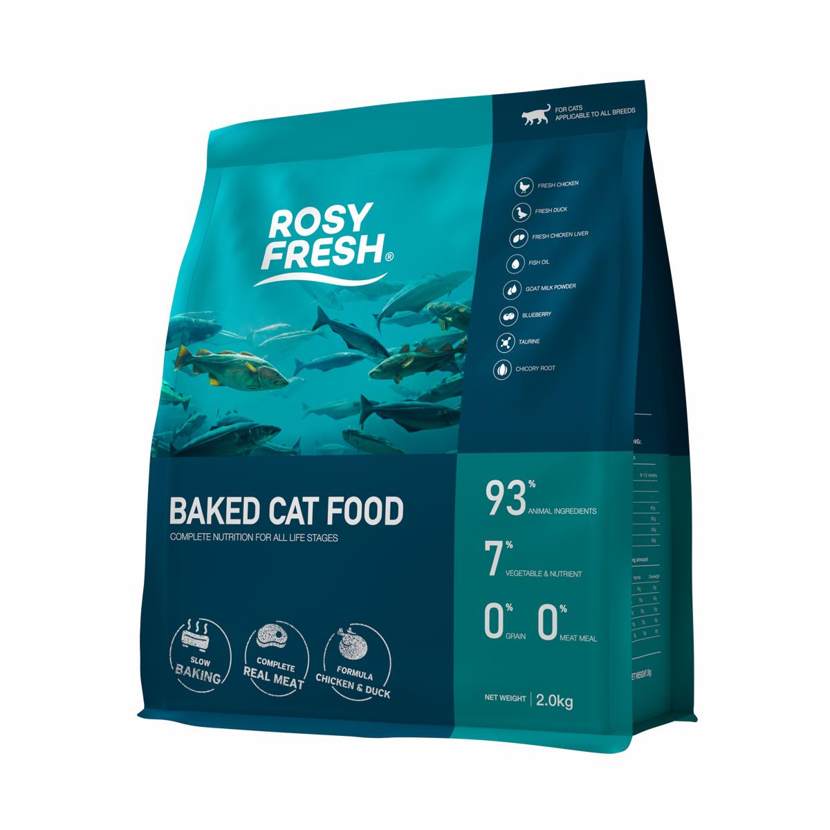 Rosy Fresh Baked Cat Food Chicken Duck 2KG
