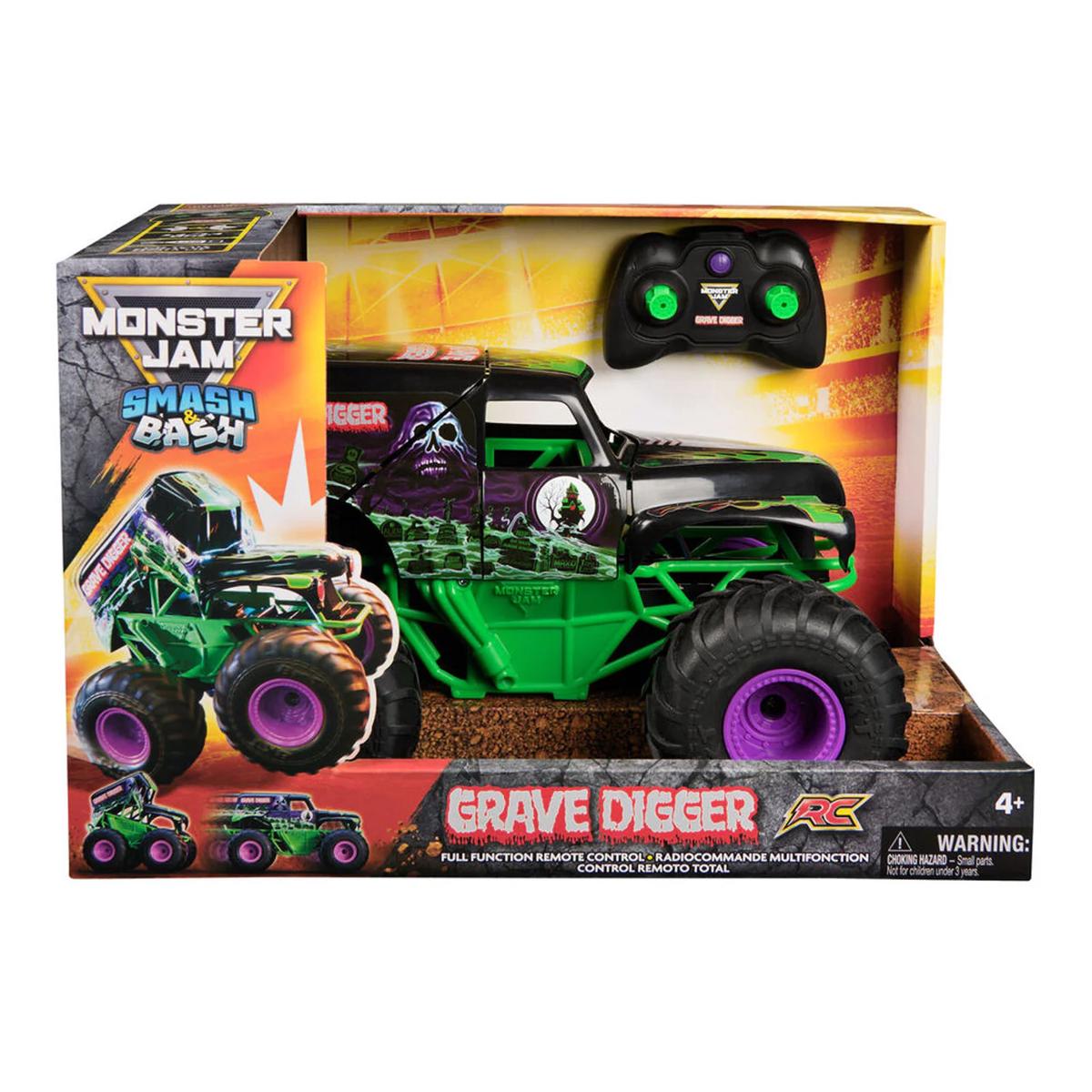 Monster Jam Radio Control 1:15 Smash N Bash Grave Digger