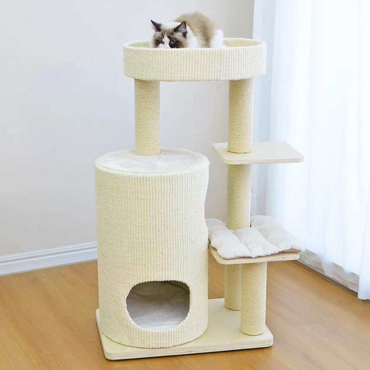 Catry Cloud Tower Woven Cat Tree