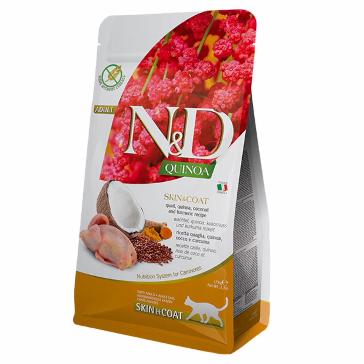 Farmina Quinoa Quail Skin & Coat Cat 1.5kg
