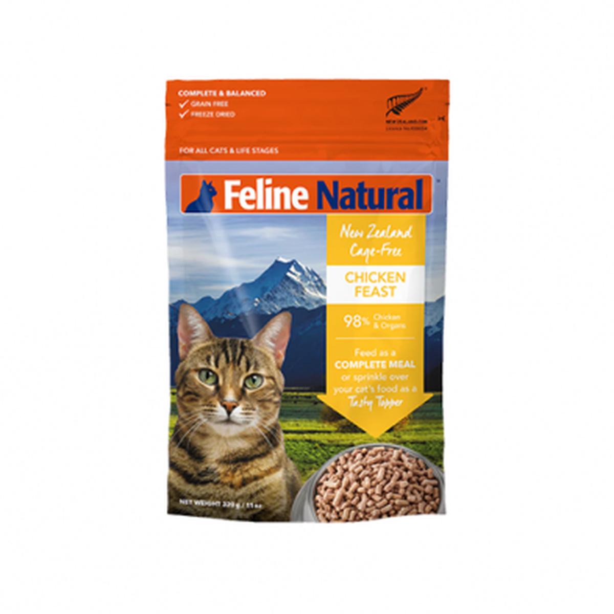 FELINE NATURAL CHICKEN FEAST FREEZE DRIED CAT FOOD 320GM