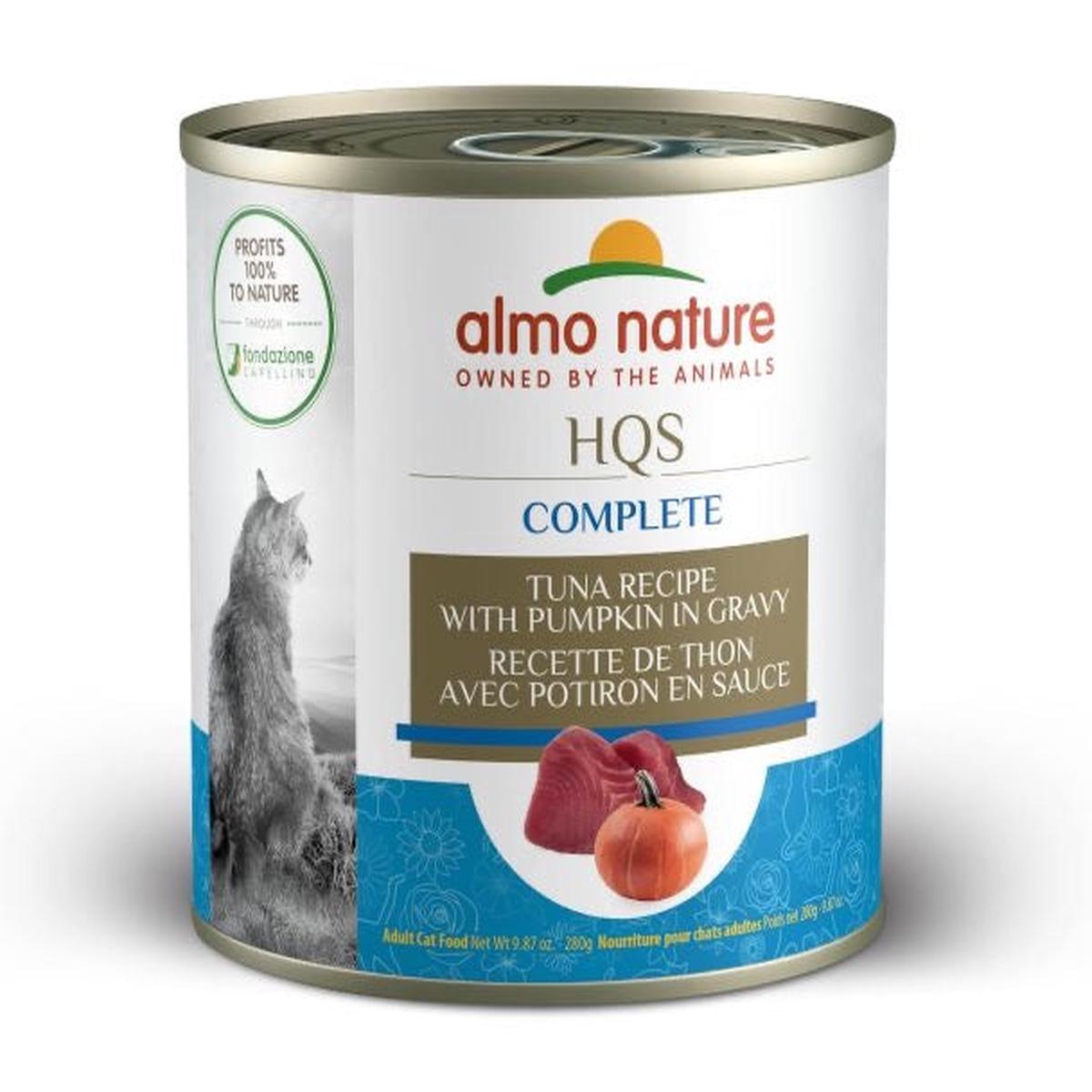 Almo Nature HQS Complete Cat Food - Tuna Recipe With Pumpkin In Gravy 280g